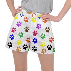 Pawprints Paw Prints Paw Animal Stretch Ripstop Shorts