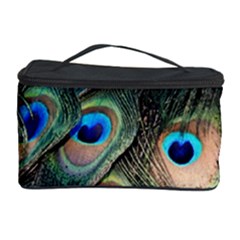 Peacock Feathers Bird Colorful Cosmetic Storage by Wegoenart