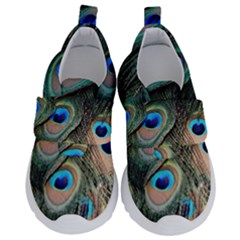 Peacock Feathers Bird Colorful Velcro Strap Shoes