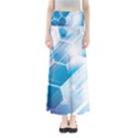 Hexagon Euclidean Vector Gradient Del  Blue Color Science And Technology Full Length Maxi Skirt View1