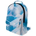 Hexagon Euclidean Vector Gradient Del  Blue Color Science And Technology Flap Pocket Backpack (Small) View1