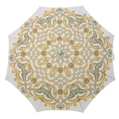 Arabesque Ornament Islamic Art Stencil Drawing Straight Umbrellas by Wegoenart