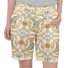 Brabesque Ornament Art Stencil Drawing Pocket Shorts