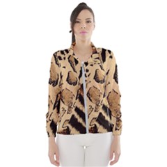 Animal Pattern Design Print Texture Windbreaker (women) by Wegoenart