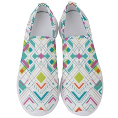 Graphic Design Geometry Shape Pattern Geometric Men s Slip On Sneakers