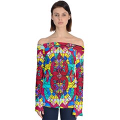 Festivity - Off Shoulder Long Sleeve Top