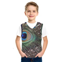 Peacock Tail Feathers Kids  Sportswear by Wegoenart