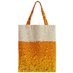 Bubble Beer Zipper Classic Tote Bag by Wegoenart