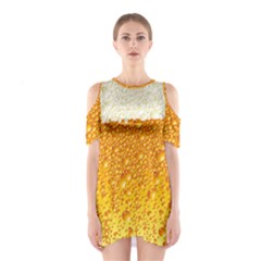 Bubble Beer Shoulder Cutout One Piece Dress by Wegoenart