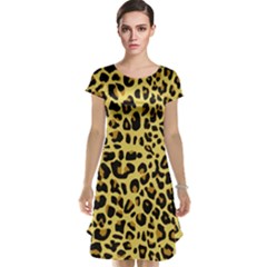 Animal Fur Skin Pattern Form Cap Sleeve Nightdress by Wegoenart