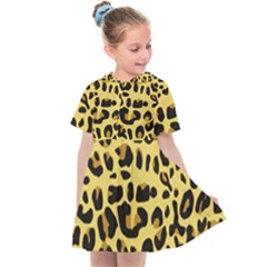 Animal Fur Skin Pattern Form Kids  Sailor Dress by Wegoenart