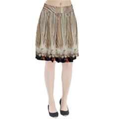 Peacock Wheel Bird Nature Pleated Skirt by Wegoenart