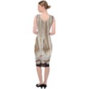 Peacock Wheel Bird Nature Sleeveless Pencil Dress View4