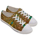 Peacock Feather Bird Peafowl Women s Low Top Canvas Sneakers View3