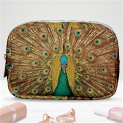 Peacock Feather Bird Peafowl Make Up Pouch (small)