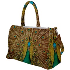 Peacock Feather Bird Peafowl Duffel Travel Bag