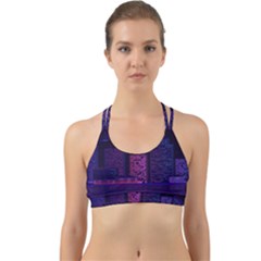 Christmas Skyline Skyscraper Back Web Sports Bra by Wegoenart