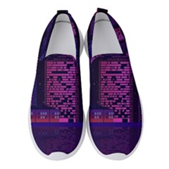 Christmas Skyline Skyscraper Women s Slip On Sneakers