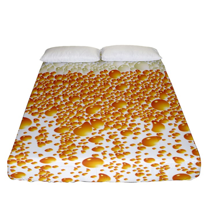 Beer Head Foam Cool Fitted Sheet (Queen Size)