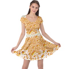 Beer Head Foam Cool Cap Sleeve Dress by Wegoenart