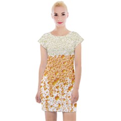 Beer Head Foam Cool Cap Sleeve Bodycon Dress