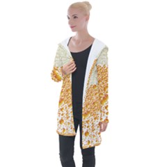 Beer Head Foam Cool Longline Hooded Cardigan by Wegoenart