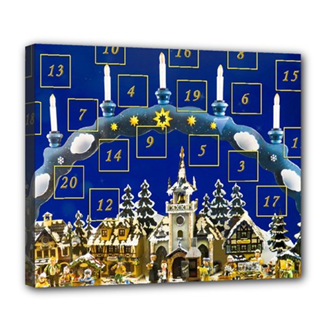 Advent Calendar Advent Gifts Deluxe Canvas 24  X 20  (stretched) by Wegoenart