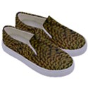 Peacock Bird Feather Color Kids  Canvas Slip Ons View3