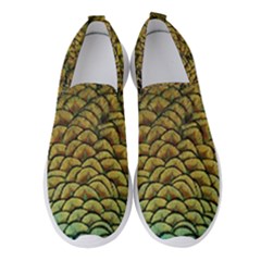 Peacock Bird Feather Color Women s Slip On Sneakers