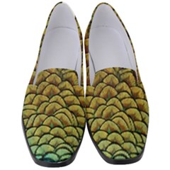 Peacock Bird Feather Color Women s Classic Loafer Heels