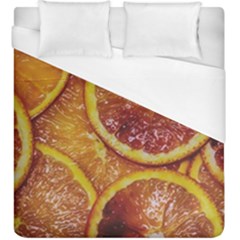 Blood Orange Fruit Citrus Fruits Duvet Cover (king Size) by Wegoenart