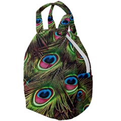 Peacock Feathers Feather Color Travel Backpacks