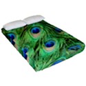 Peacock Feathers Peafowl Fitted Sheet (Queen Size) View2