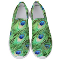 Peacock Feathers Peafowl Men s Slip On Sneakers by Wegoenart