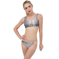 Peacock White Bird Nature The Little Details Bikini Set by Wegoenart