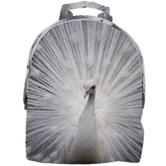 Peacock White Bird Nature Mini Full Print Backpack