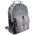 Peacock White Bird Nature Flap Pocket Backpack (Large) View2