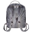 Peacock White Bird Nature Flap Pocket Backpack (Large) View3