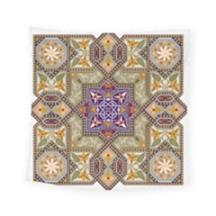 Vintage Drawing Ornament Square Tapestry (small) by Wegoenart