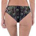 Background Peacock Feathers Reversible Classic Bikini Bottoms View4