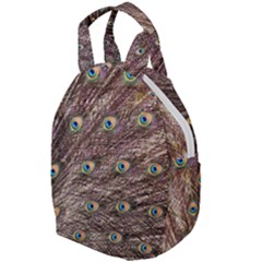 Peacock Feathers Wheel Plumage Travel Backpacks