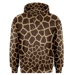 Giraffe Animal Print Skin Fur Men s Pullover Hoodie by Wegoenart