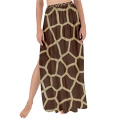 Giraffe Animal Print Skin Fur Maxi Chiffon Tie-up Sarong by Wegoenart