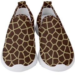 Giraffe Animal Print Skin Fur Kids  Slip On Sneakers