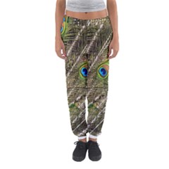 Peacock Feathers Color Plumag Women s Jogger Sweatpants by Wegoenart