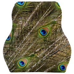 Peacock Feathers Color Plumag Car Seat Velour Cushion 