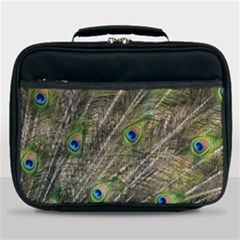 Peacock Feathers Color Plumag Lunch Bag by Wegoenart