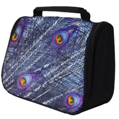 Peacock Feathers Color Plumage Full Print Travel Pouch (big)