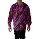 Peacock Feathers Color Plumage Hooded Windbreaker (Kids) View1