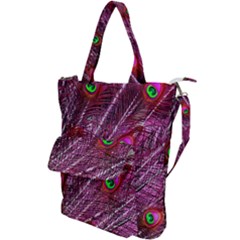 Peacock Feathers Color Plumage Shoulder Tote Bag